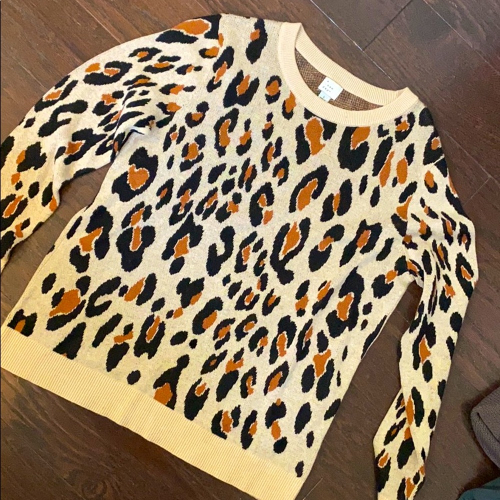 Cheetah print sweater
